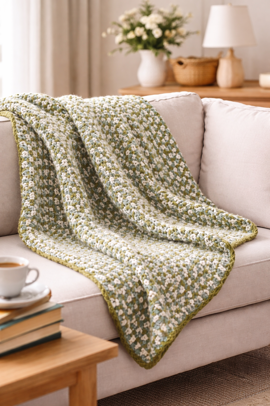 The Chunky Moss Throw