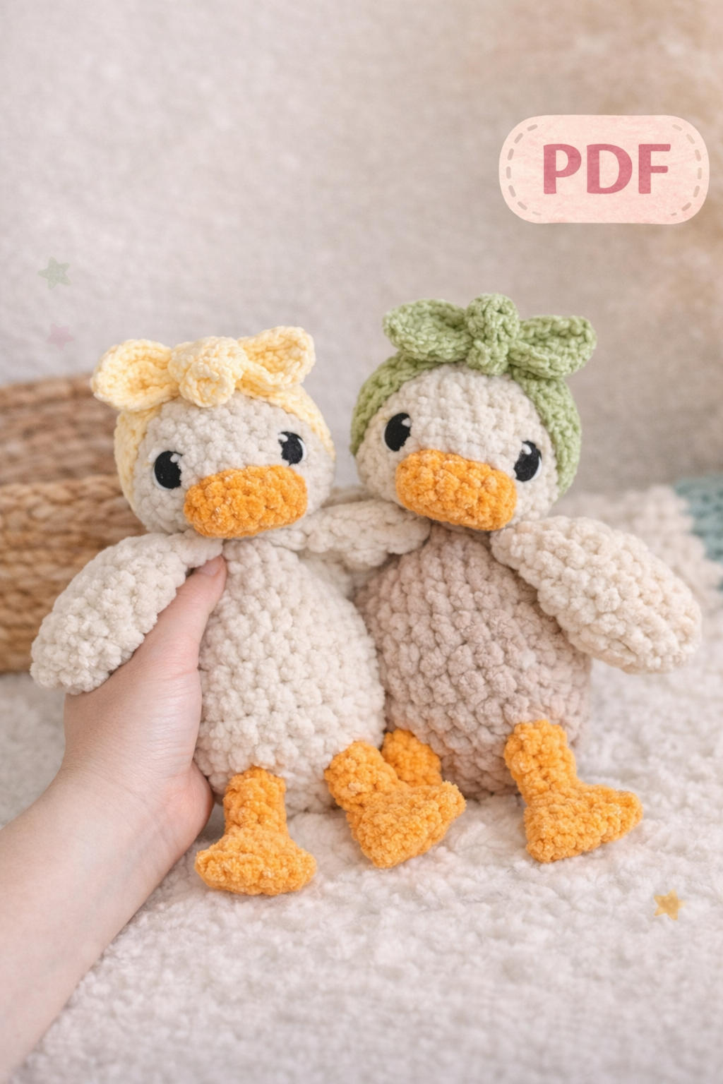 Bow Bella Duck Crochet Pattern
