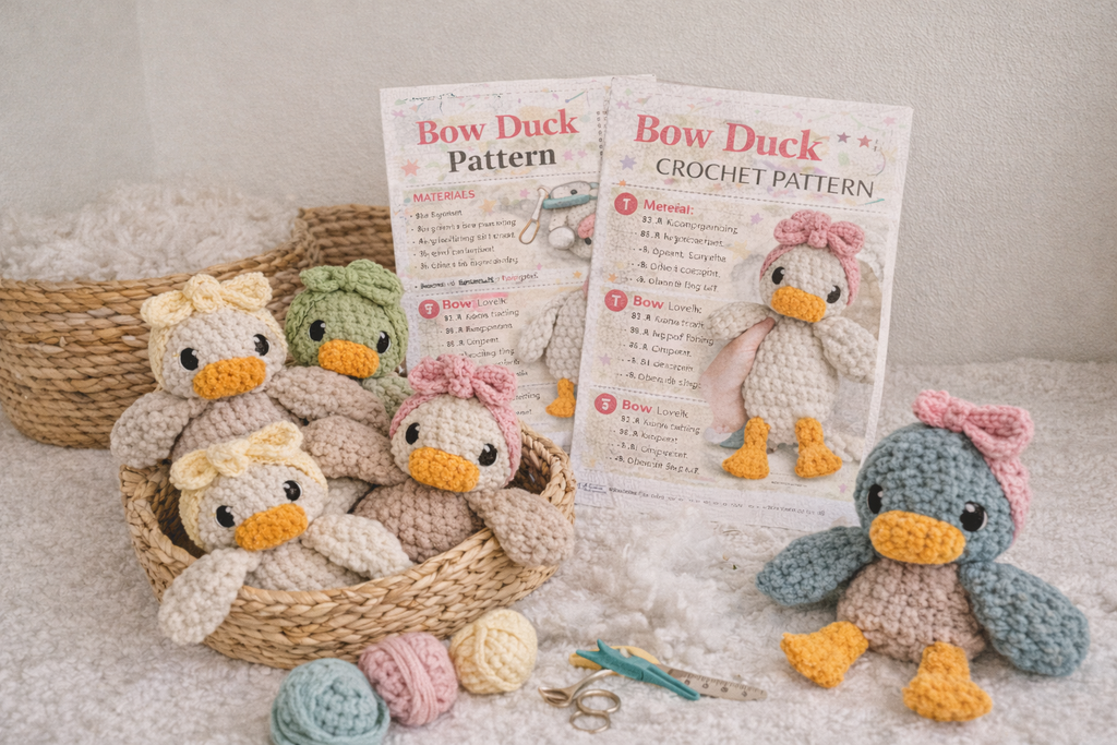 Bow Bella Duck Crochet Pattern