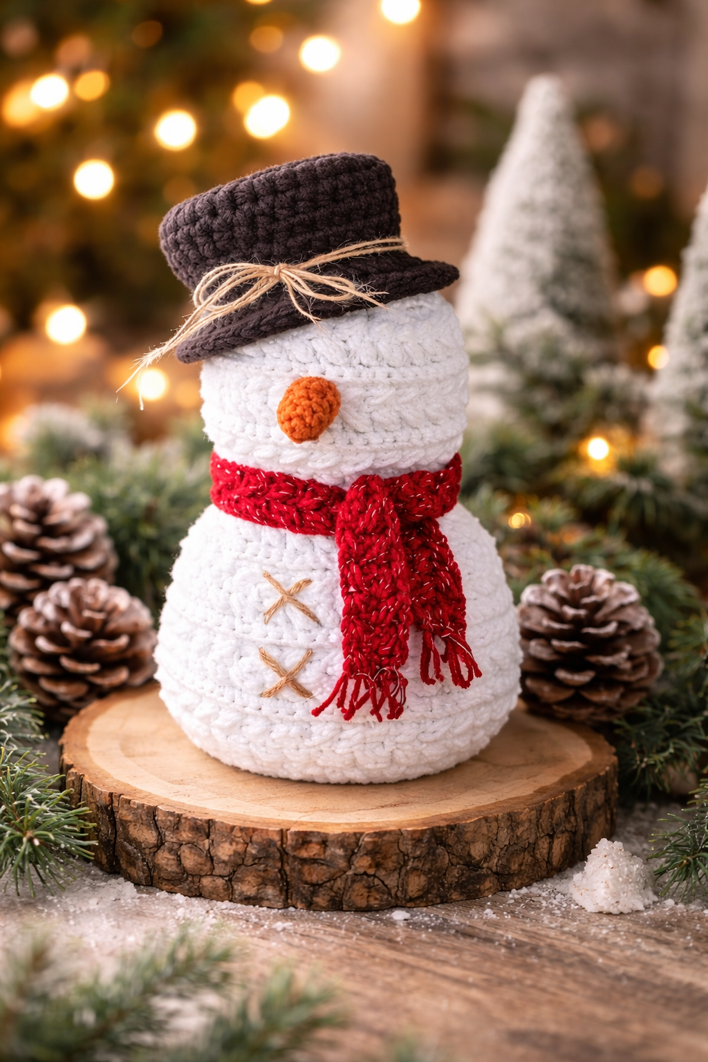 Snowman Crochet Pattern – 10" Amigurumi PDF