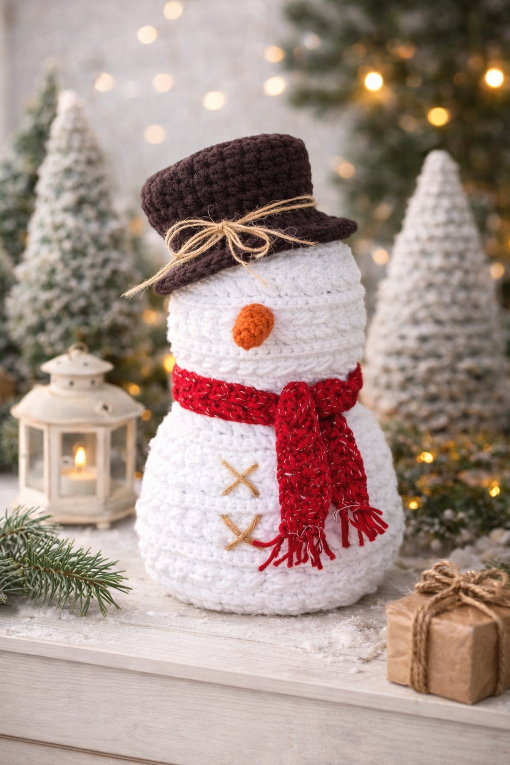 Snowman Crochet Pattern – 10" Amigurumi PDF
