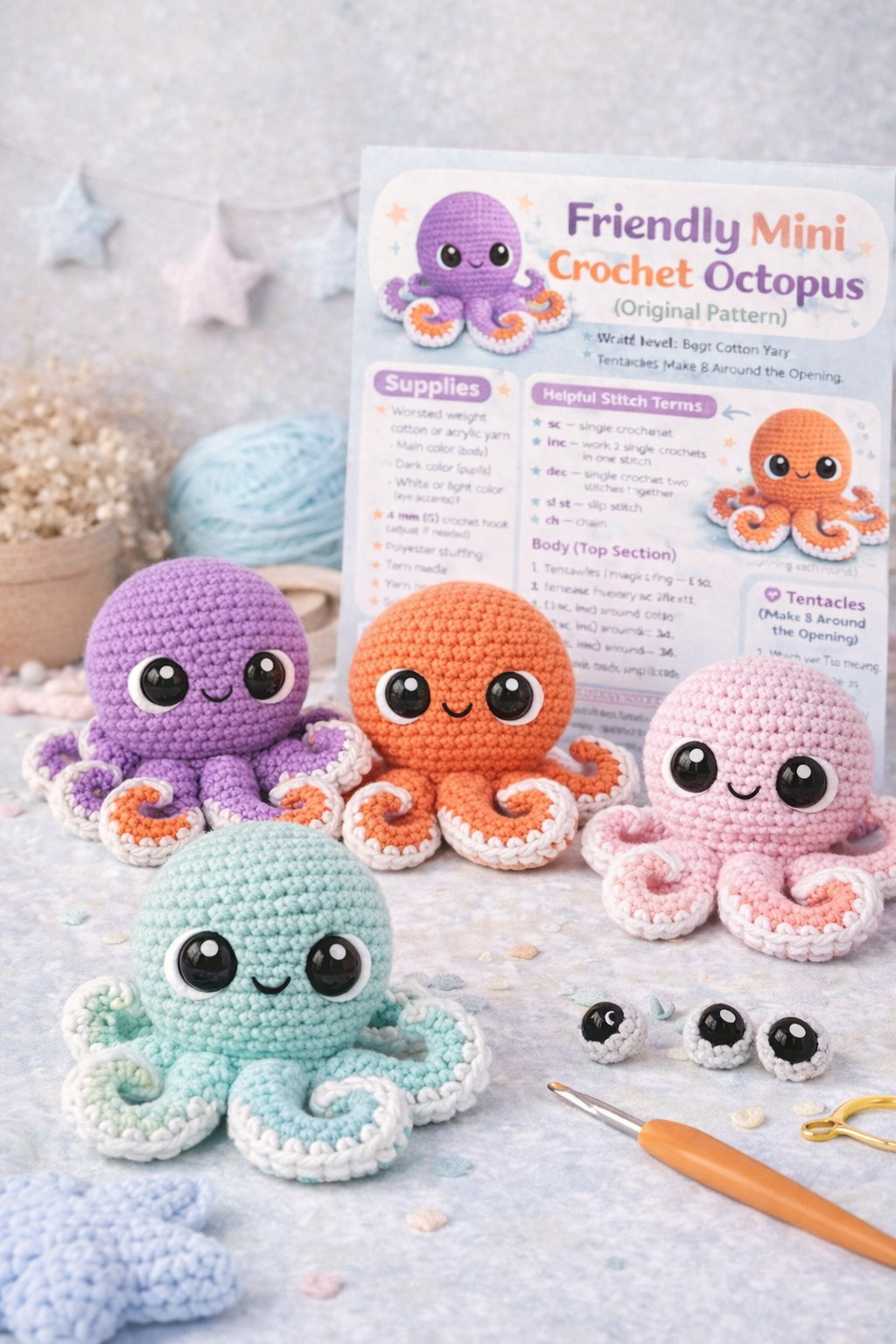 Anchor The Octopus Crochet Pattern Bundle